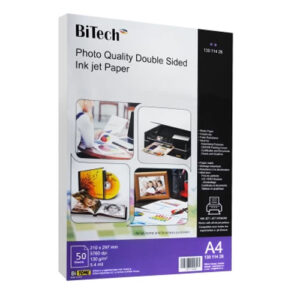 گلاسه 130 گرم  دو رو برند بایتک سایز A4 و 50 برگ