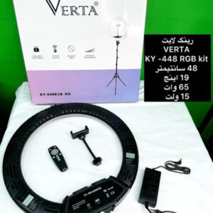 رینگ لایت مدل ky-bk448 RGB Ring Light ورتا 18